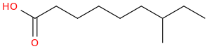Nonanoic acid, 7 methyl 